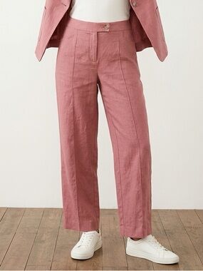 ⚡️Anne Klein Women's Pink linen Trousers | Size 4 | Linen | Summer | Light